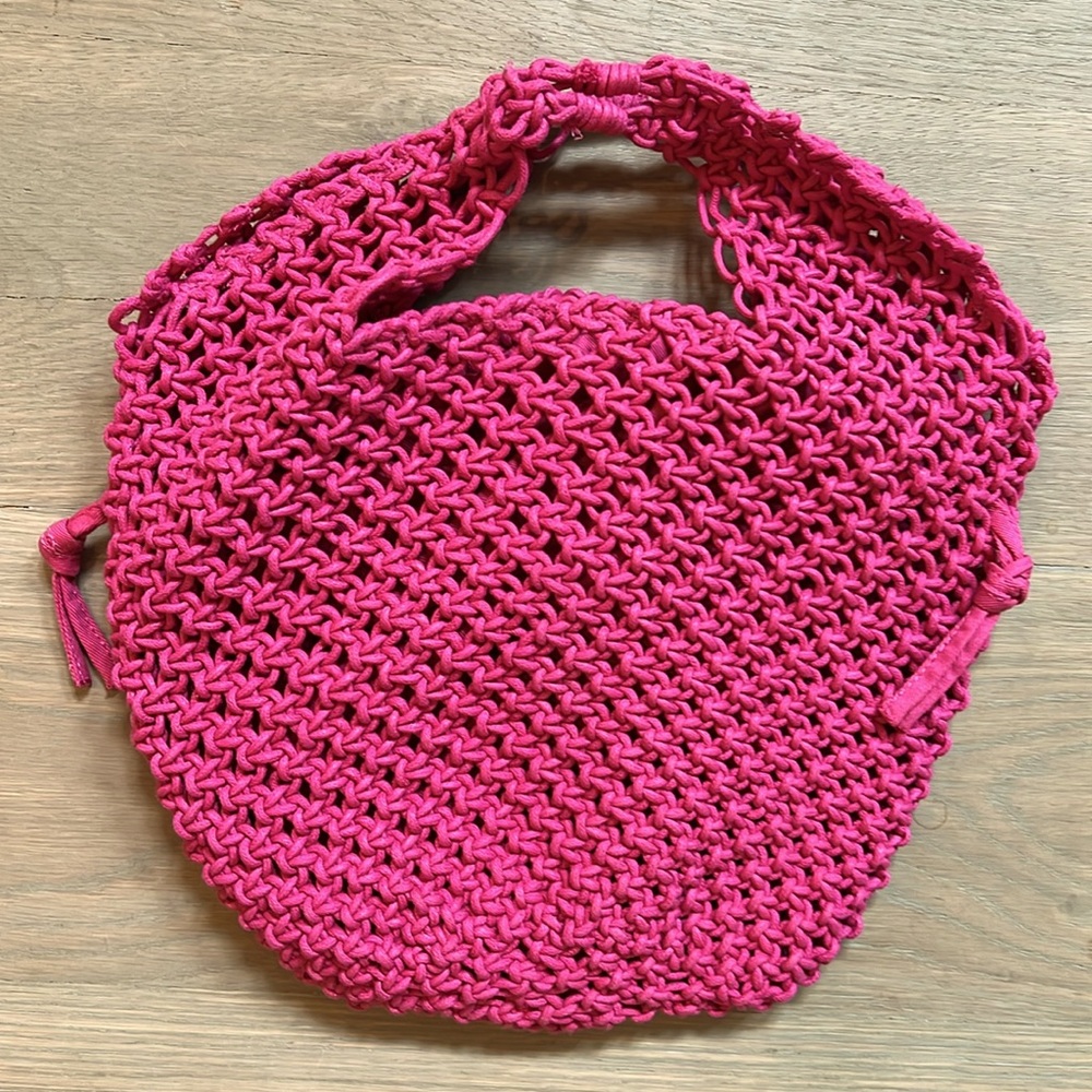 COS Hot Pink Braided Bag - Picture 3 of 10